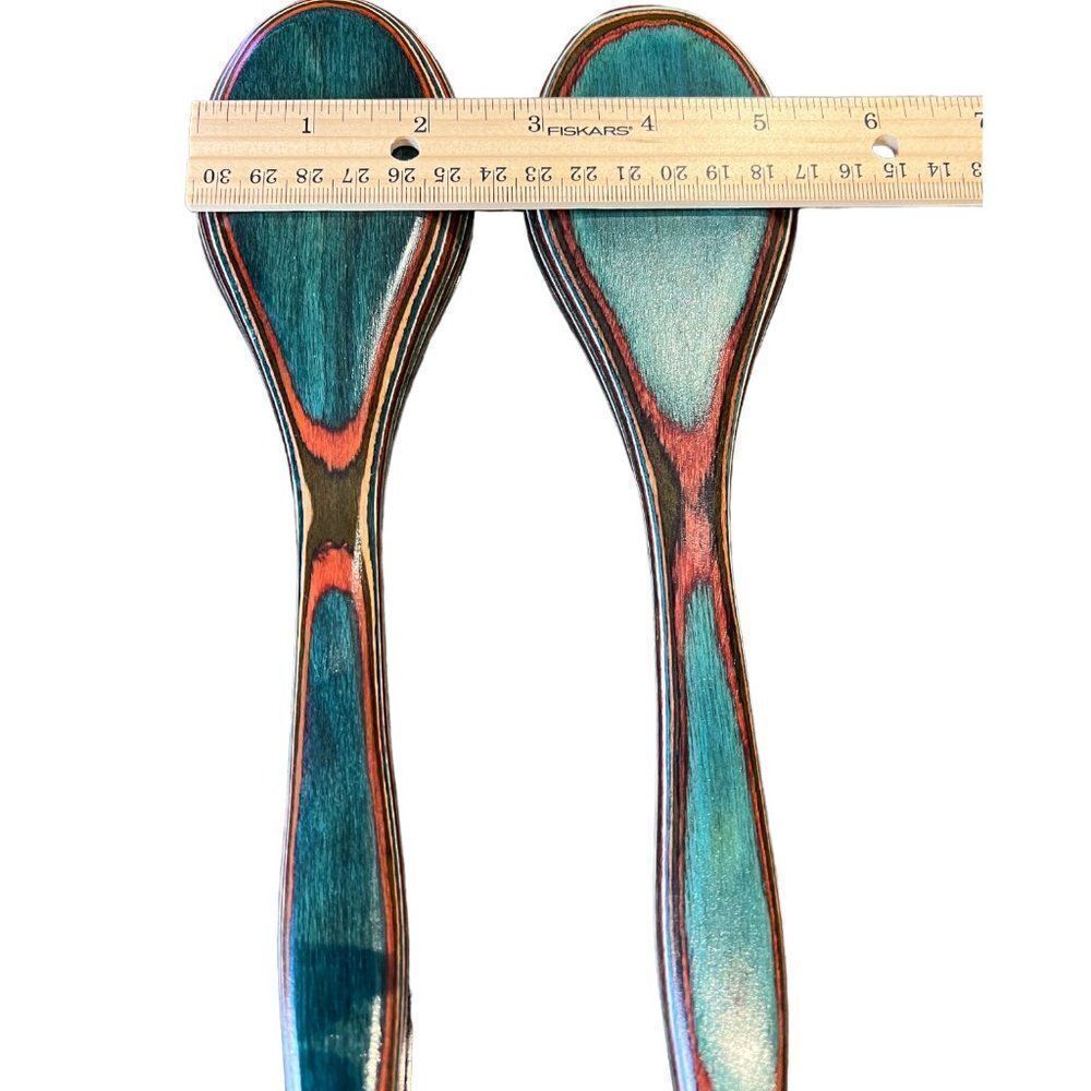 Multicolor Pakkawood Serving Spoon Bundle Kitchen Decor - Picture 3 of 8